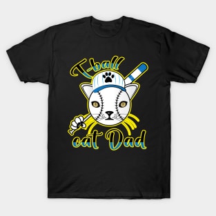 T-Ball Cat Dad T-Shirt